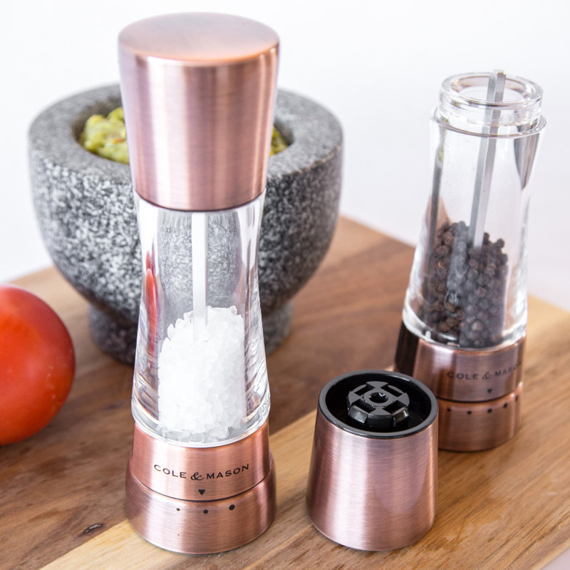 Cole & Mason Derwent 2 Piece Salt and Pepper Mill Set, Copper & Reviews